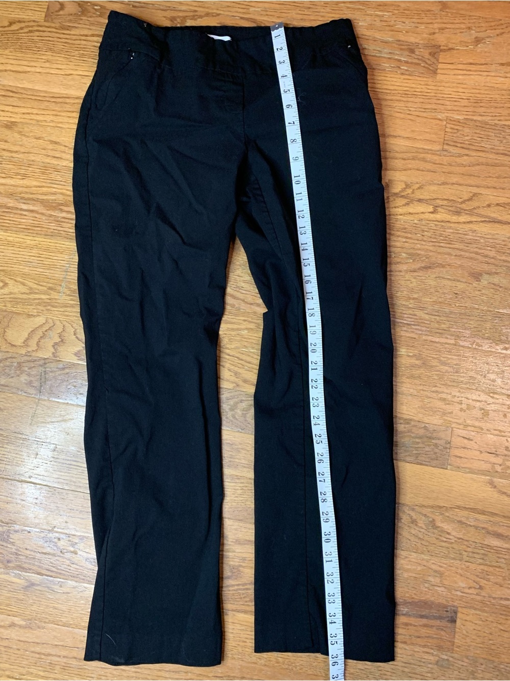 Reitmans Black Pull On Stretch Dress Pants Straight Leg Petite Plus Size 14P - Picture 5 of 8